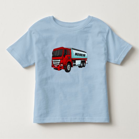 Afbeelding van de cartoon voor tankerbrandstof kinder shirts (Voorkant)