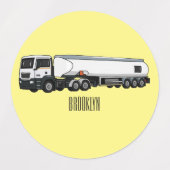 Afbeelding van de cartoon voor tankerbrandstof labels (Design 1)