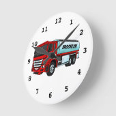 Afbeelding van de cartoon voor tankerbrandstof ronde klok (Hoek)