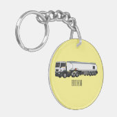 Afbeelding van de cartoon voor tankerbrandstof sleutelhanger (Voorkant Links)