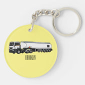 Afbeelding van de cartoon voor tankerbrandstof sleutelhanger (Achterkant)