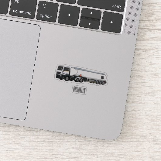 Afbeelding van de cartoon voor tankerbrandstof sticker (Detail)