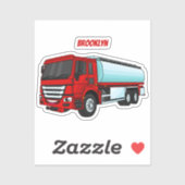 Afbeelding van de cartoon voor tankerbrandstof sticker (Vel)