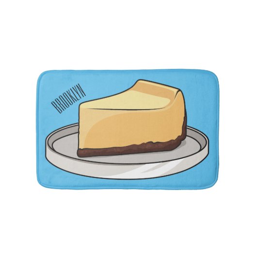 Afbeelding van de Cheesecake-cartoon Badmat (Voorkant)