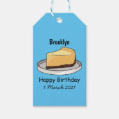 Afbeelding van de Cheesecake-cartoon Cadeaulabel (Voorkant)