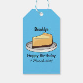 Afbeelding van de Cheesecake-cartoon Cadeaulabel (Achterkant)