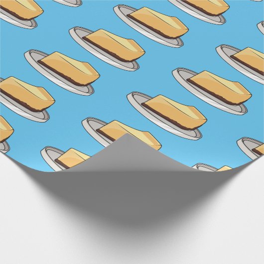 Afbeelding van de Cheesecake-cartoon Cadeaupapier (Hoek)