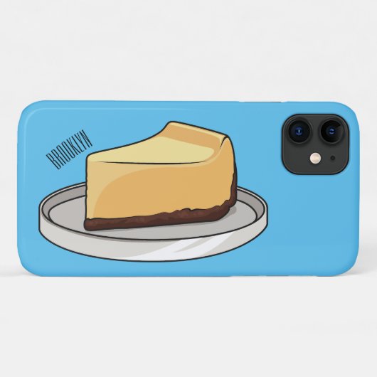 Afbeelding van de Cheesecake-cartoon Case-Mate iPhone Case (Achterkant (horizontaal))