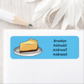 Afbeelding van de Cheesecake-cartoon Etiket (Insitu)