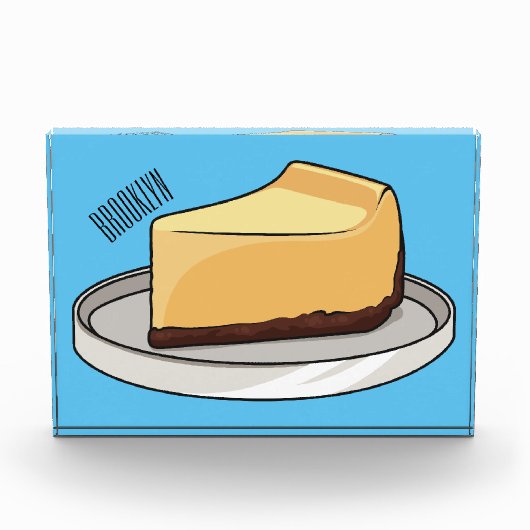Afbeelding van de Cheesecake-cartoon Fotoblokken (Voorkant)