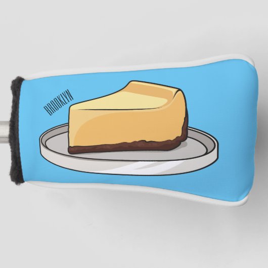 Afbeelding van de Cheesecake-cartoon Golfheadcover (Voorkant)