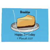 Afbeelding van de Cheesecake-cartoon Groot Cadeauzakje (Achterkant)
