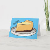 Afbeelding van de Cheesecake-cartoon Kaart (Voorkant)