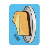 Afbeelding van de Cheesecake-cartoon Magneet (Verticaal)