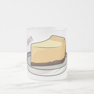 Afbeelding van de Cheesecake-cartoon Matglas Koffiemok