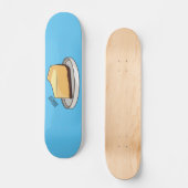 Afbeelding van de Cheesecake-cartoon Persoonlijk Skateboard (Voorkant)