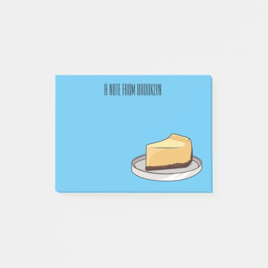 Afbeelding van de Cheesecake-cartoon Post-it® Notes (Voorkant)