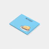 Afbeelding van de Cheesecake-cartoon Post-it® Notes (Schuin)
