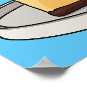 Afbeelding van de Cheesecake-cartoon Poster (Hoek)