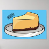 Afbeelding van de Cheesecake-cartoon Poster (Voorkant)
