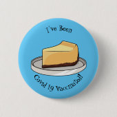Afbeelding van de Cheesecake-cartoon Ronde Button 5,7 Cm (Voorkant)