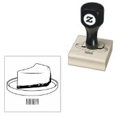 Afbeelding van de Cheesecake-cartoon Rubberstempel (Gestempeld)