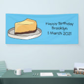 Afbeelding van de Cheesecake-cartoon Spandoek (Beurs)