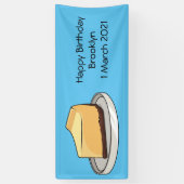 Afbeelding van de Cheesecake-cartoon Spandoek (Verticaal)