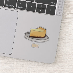 Afbeelding van de Cheesecake-cartoon Sticker
