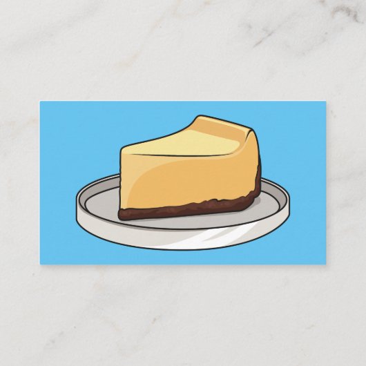 Afbeelding van de Cheesecake-cartoon Visitekaartje (Achterkant)