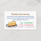 Afbeelding van de Cheesecake-cartoon Visitekaartje (Voorkant)