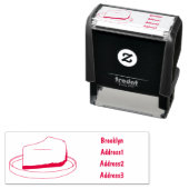 Afbeelding van de Cheesecake-cartoon Zelfinktende Stempel (In situ)