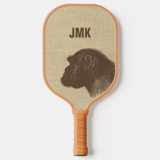  afbeelding van de chimpansee Persoonlijk Pickleball Paddle (Voorkant)
