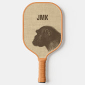  afbeelding van de chimpansee Persoonlijk Pickleball Paddle (Achterkant)
