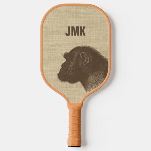  afbeelding van de chimpansee Persoonlijk Pickleball Paddle (Achterkant)