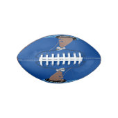 Afbeelding van de Cute beer cub Fishing cartoon American Football (Voorkant)