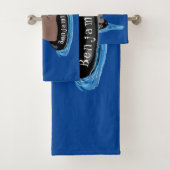 Afbeelding van de Cute beer cub Fishing cartoon Bad Handdoek (Insitu)