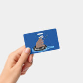 Afbeelding van de Cute beer cub Fishing cartoon Badge (Handheld)