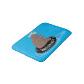 Afbeelding van de Cute beer cub Fishing cartoon Badmat (Gekanteld)