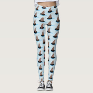 Afbeelding van de Cute beer cub Fishing cartoon Leggings