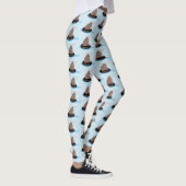 Afbeelding van de Cute beer cub Fishing cartoon Leggings (Rechts)