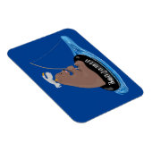Afbeelding van de Cute beer cub Fishing cartoon Magneet (Rechterzijde)