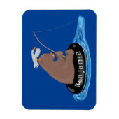 Afbeelding van de Cute beer cub Fishing cartoon Magneet (Verticaal)