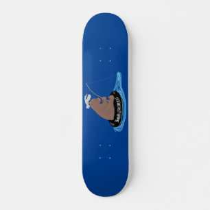 Afbeelding van de Cute beer cub Fishing cartoon Persoonlijk Skateboard