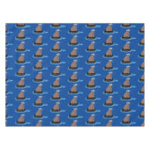 Afbeelding van de Cute beer cub Fishing cartoon Tafelkleed (Voorkant (Horizontaal))