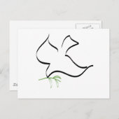 Afbeelding van de Dove and Olive Branch Briefkaart (Voorkant / Achterkant)