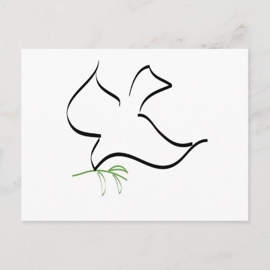 Afbeelding van de Dove and Olive Branch Briefkaart (Voorkant)