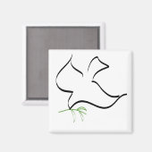 Afbeelding van de Dove and Olive Branch Magneet (Voorkant / Achterkant)