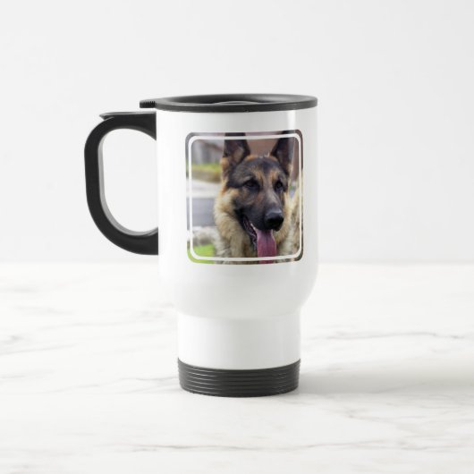 Afbeelding van de Duitse Shepherd Travel Mug Reisbeker (Links)
