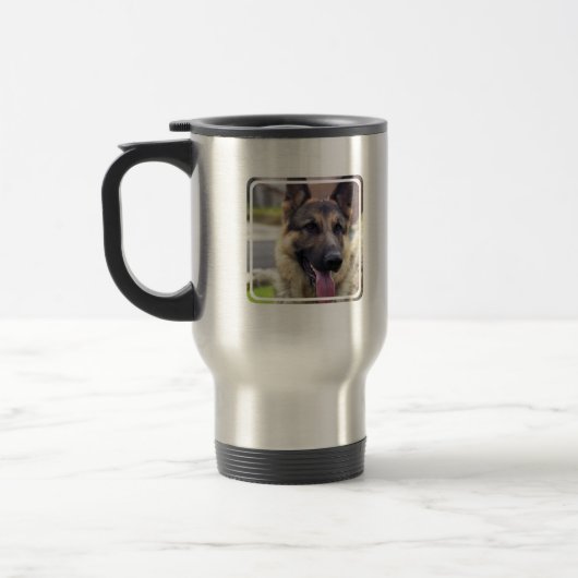 Afbeelding van de Duitse Shepherd Travel Mug Reisbeker (Links)